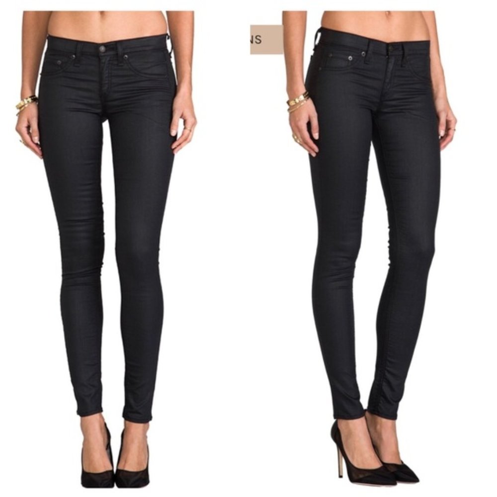 Rag & Bone LEGGING Jeans Size 25 Black (*1)^